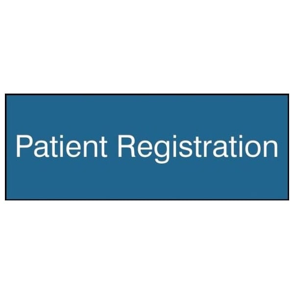 Accuform 8 in W x 3 in H, Engraved Plastic PSG910BU - main